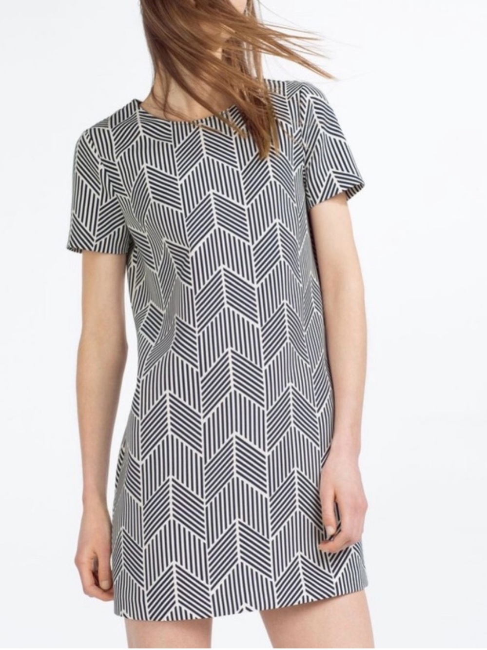 ZARA Geometric Shift Dress